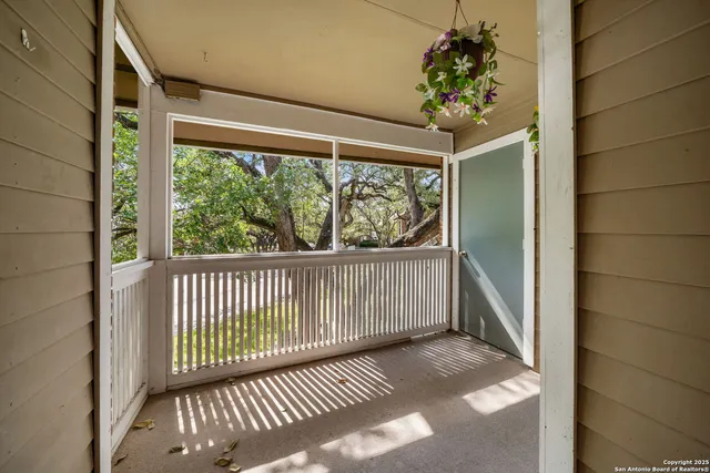 a view of a porch