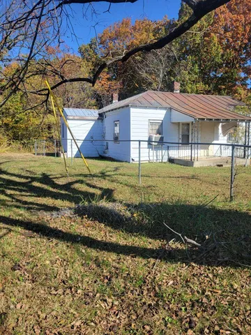 a backyard of a house