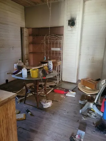 a room with gym equipment