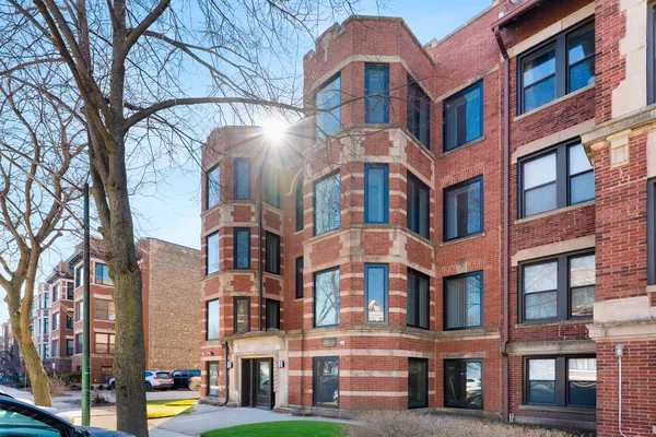 a front view of a multi story building