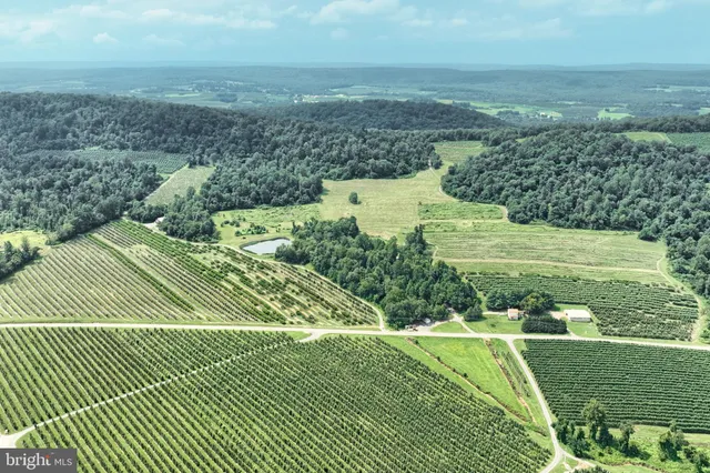 an aerial view of a houses
