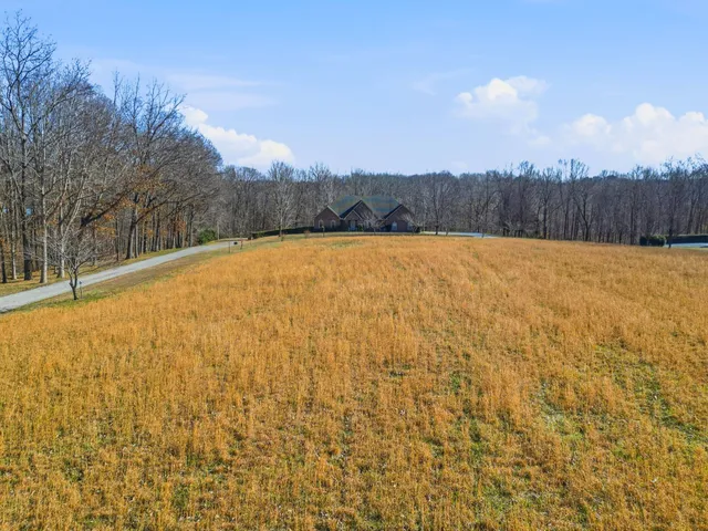 a view of empty room with a fireplace