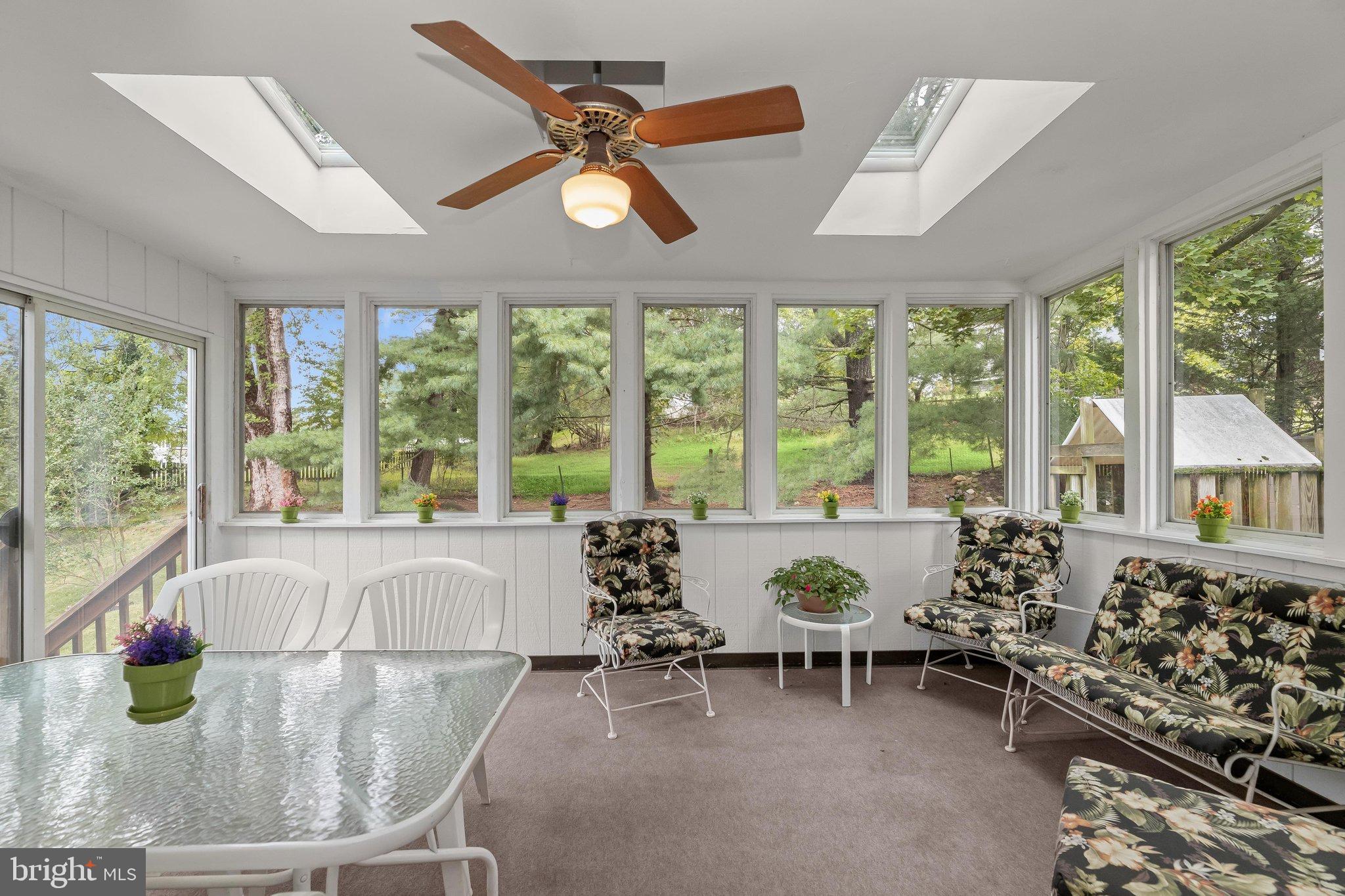 914 Farmstead Road Cockeysville, MD 21030 - Photo 18 of 61 Enclosed Porch with Skylights