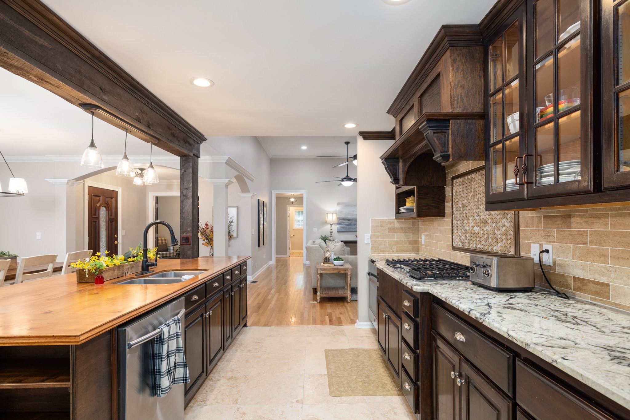 5375 Murfreesboro Road College Grove, TN 37046 - Photo 26 of 70 a kitchen with stainless steel appliances granite countertop a sink and cabinets