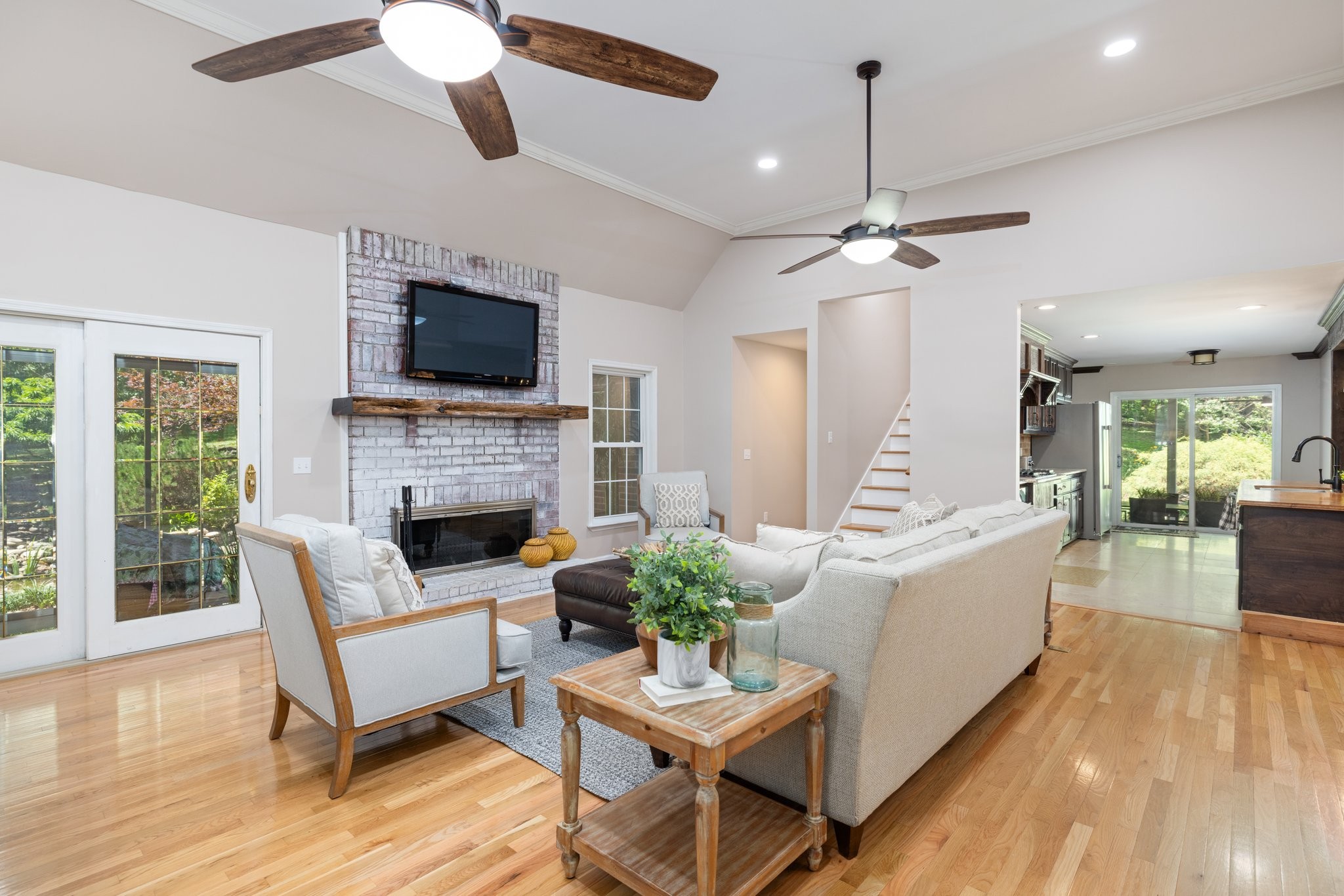 5375 Murfreesboro Road College Grove, TN 37046 - Photo 38 of 70 a living room with furniture fireplace and a flat screen tv