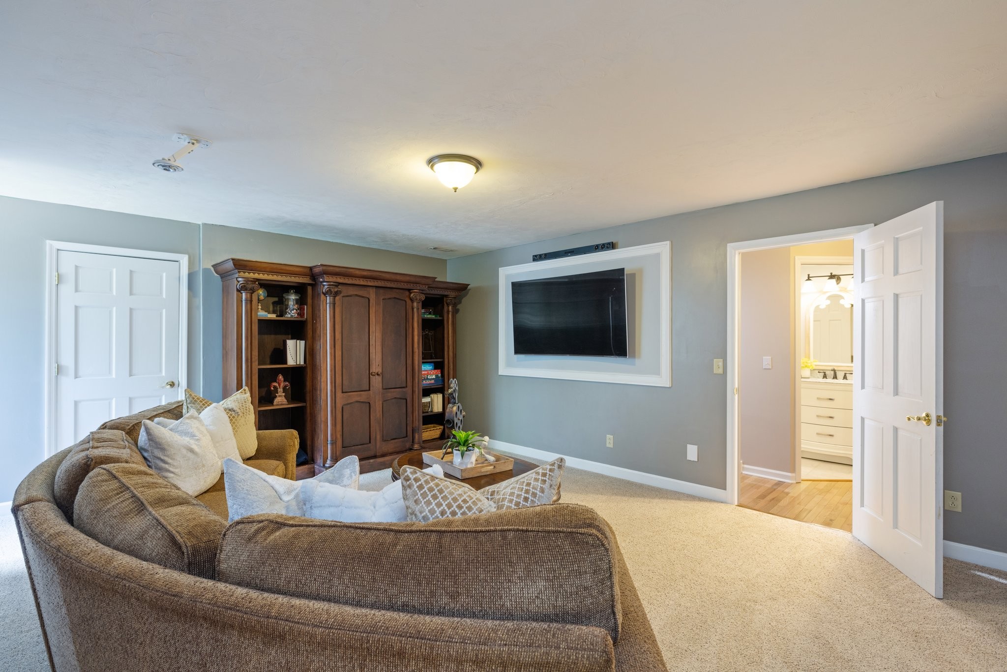 5375 Murfreesboro Road College Grove, TN 37046 - Photo 49 of 70 a living room with furniture and a flat screen tv