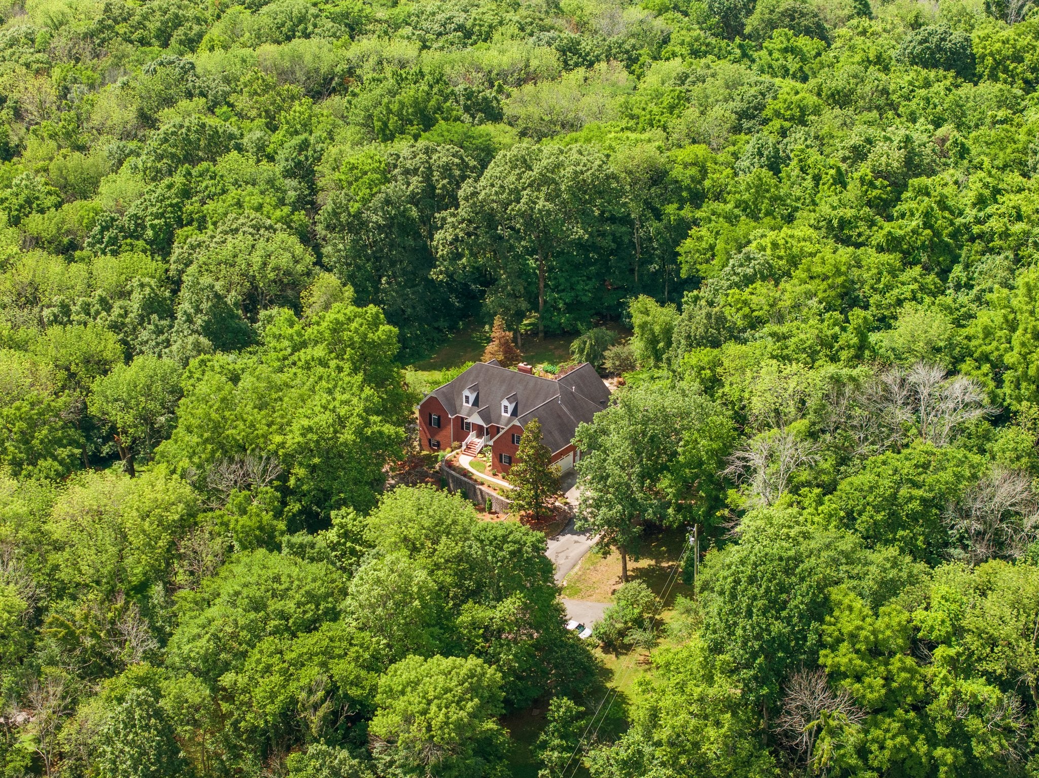 5375 Murfreesboro Road College Grove, TN 37046 - Photo 70 of 70 an aerial view of residential house with outdoor space and trees all around
