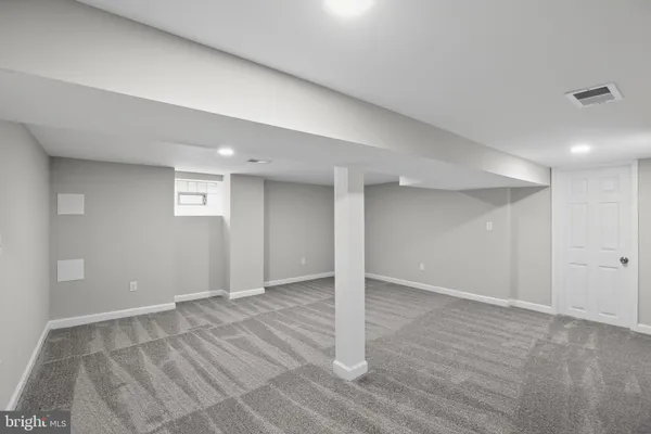 a view of a storage room