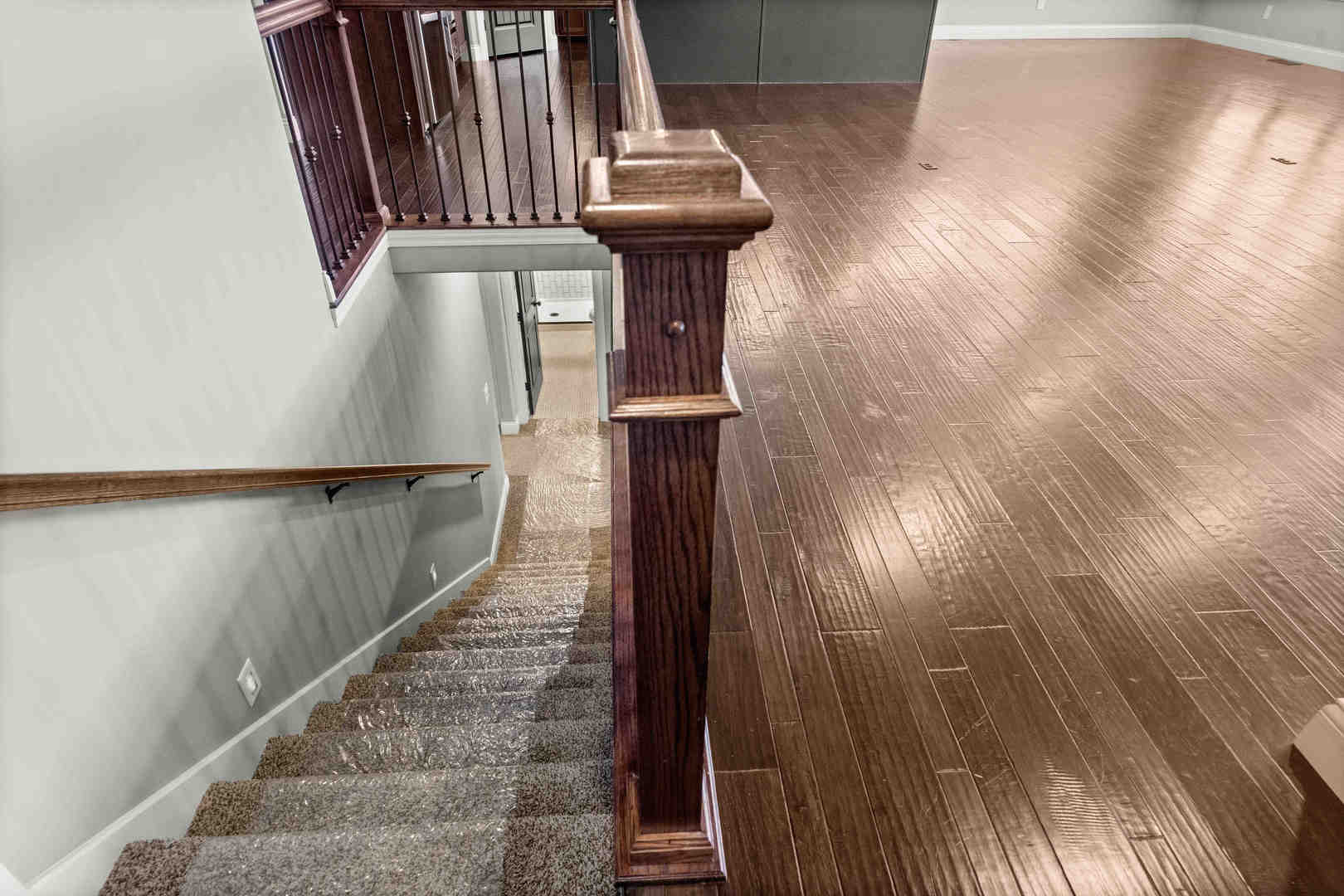 2526 Red Rock Road Normal, IL 61761 - Photo 25 of 38 a view of a hallway with wooden floor
