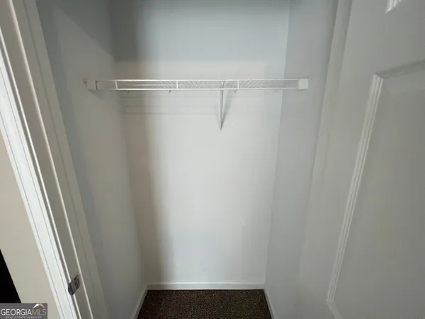 a close up view of racks on the wall