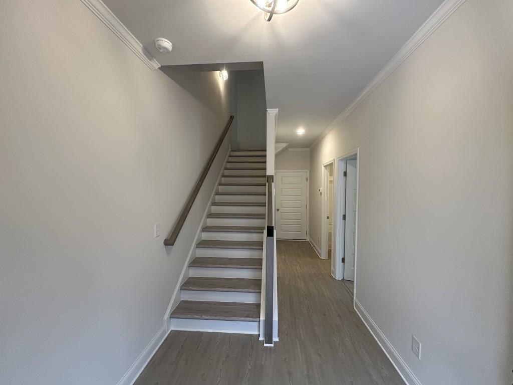 814 Glennferry Bend Southwest Mableton, GA 30126 - Photo 4 of 33 a view of a hallway with staircase