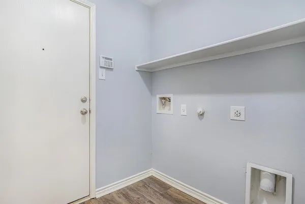 a view of small space with closet