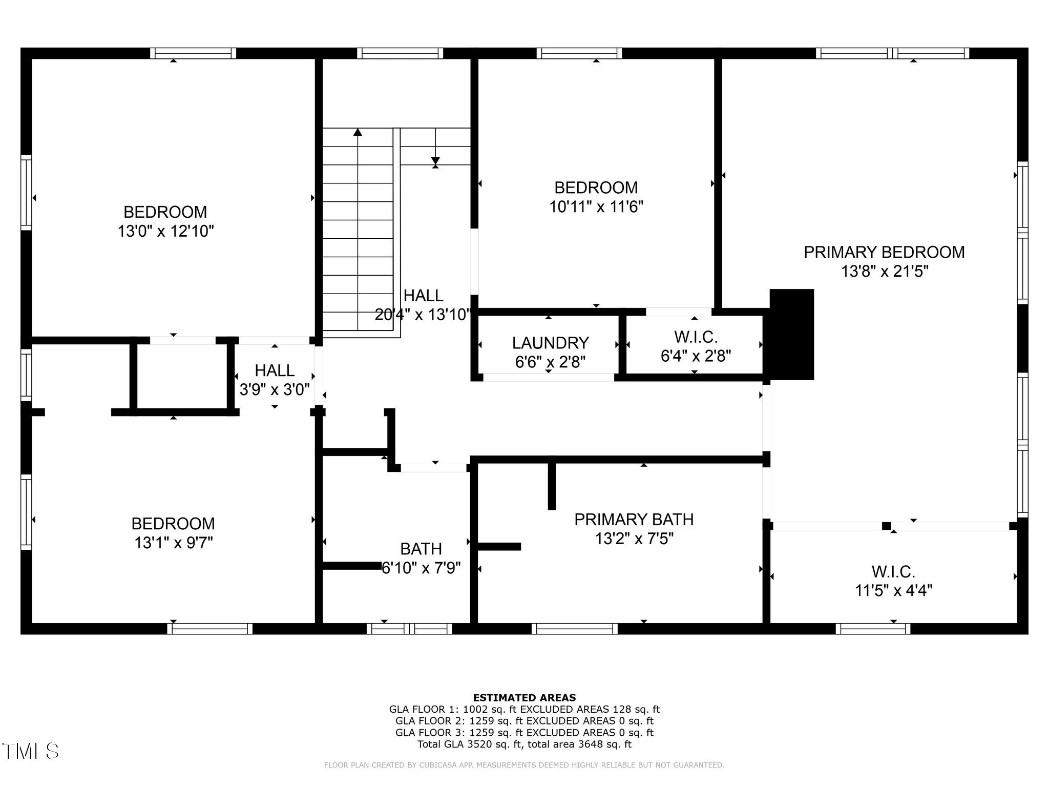 1600 Pineview Street Raleigh, NC 27608 - Photo 39 of 41 Upstairs Floor Plan