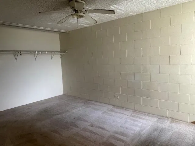 a view of a room with an empty space