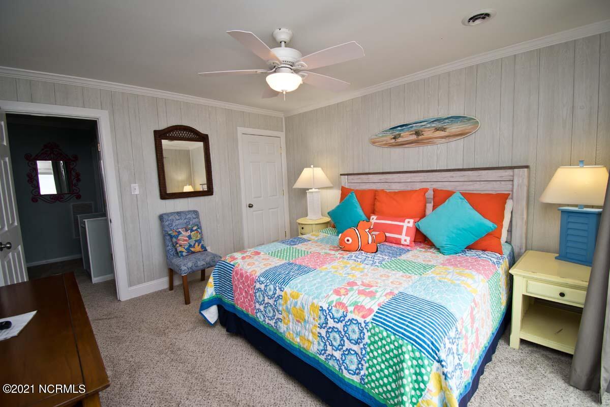 4105 Ocean Drive, Unit E & W Emerald Isle, NC 28594 - Photo 49 of 72 West - Bedroom 2 - Oceanfront - King Bed - View 3