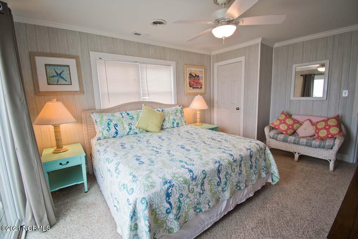 4105 Ocean Drive, Unit E & W Emerald Isle, NC 28594 - Photo 56 of 72 West - Bedroom 3 - Oceanfront - King Bed - View 3