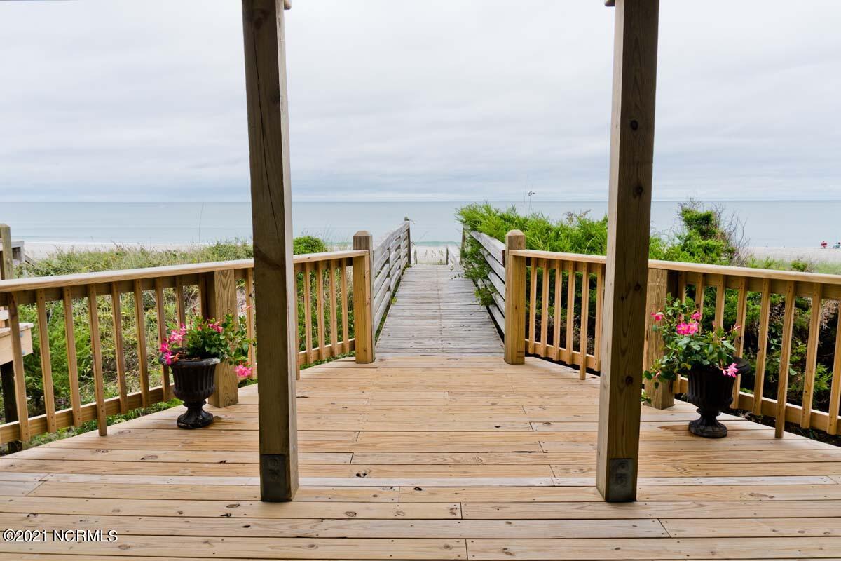 4105 Ocean Drive, Unit E & W Emerald Isle, NC 28594 - Photo 61 of 72 You will catch a great glimpse of this glorious view as you head up the wide staircase to the front doors of SeaStar! This is the perfect setting to relax and unwind. Don't delay!