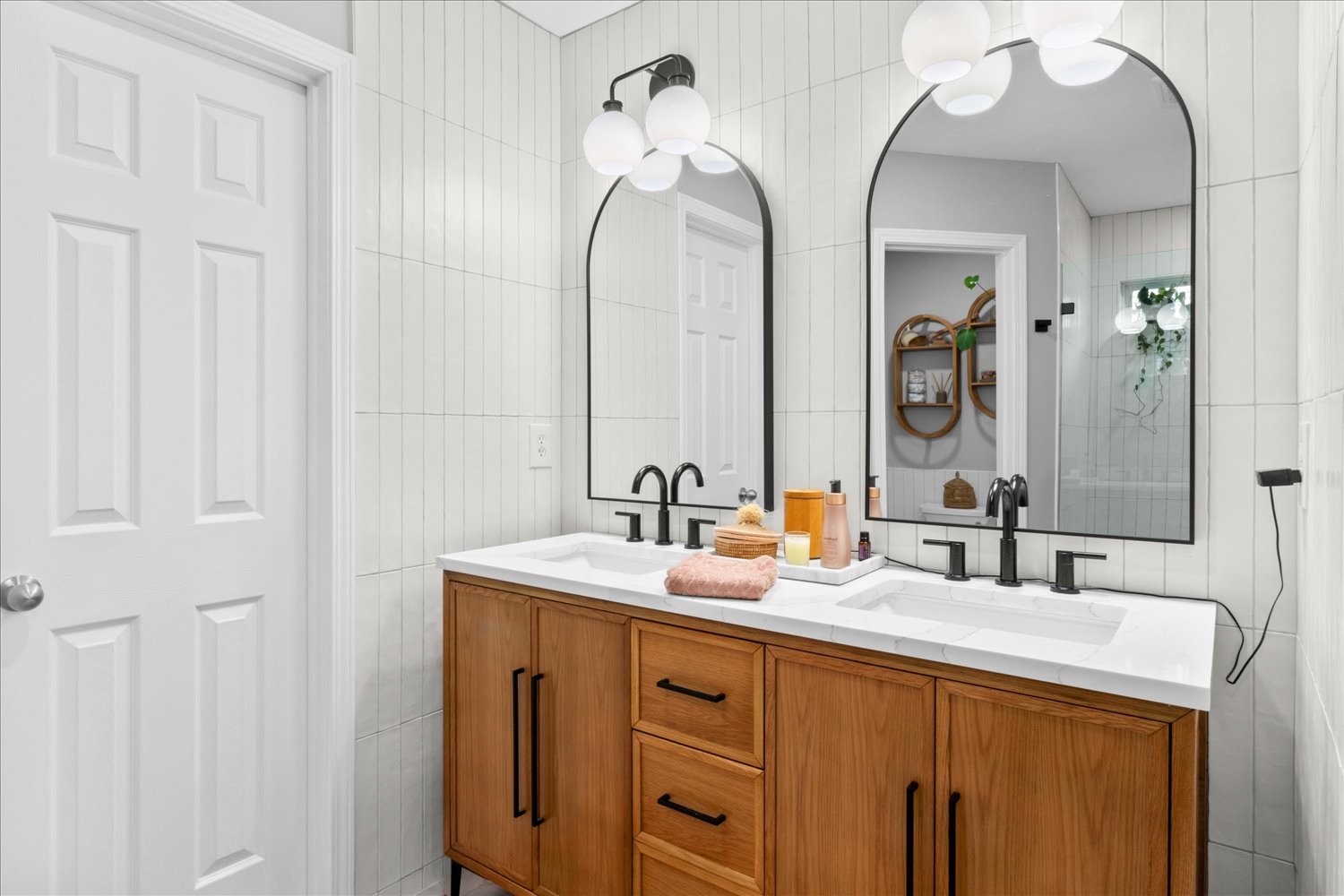 3715 Ivanora Drive Spring Hill, TN 37174 - Photo 30 of 74 a bathroom with a double vanity sink and a mirror