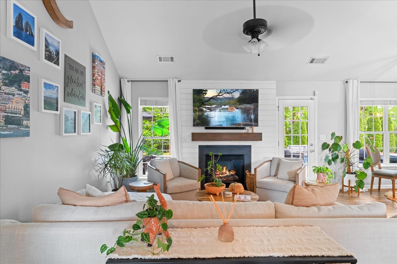 3715 Ivanora Drive Spring Hill, TN 37174 - Photo 10 of 74 a living room with furniture fireplace and potted plant