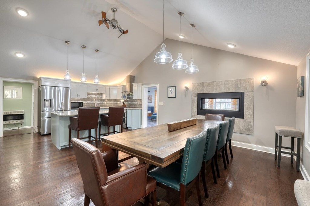 3035 Skeenah Gap Road Suches, GA 30572 - Photo 15 of 33 a view of a dining room with furniture