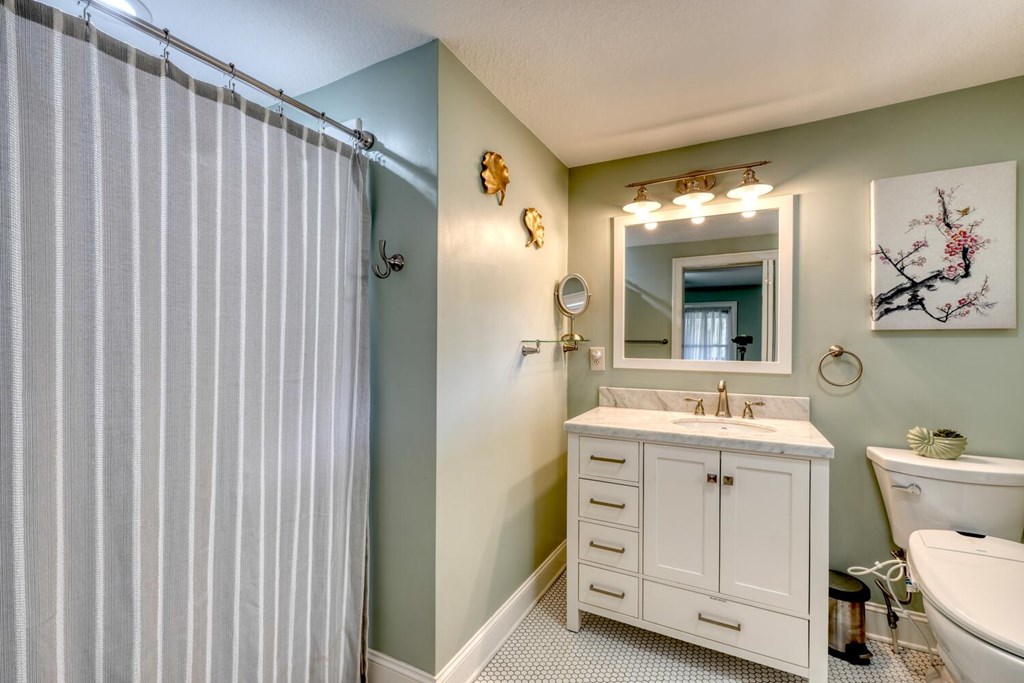 3035 Skeenah Gap Road Suches, GA 30572 - Photo 18 of 33 a view of bathroom with a toilet sink and mirror