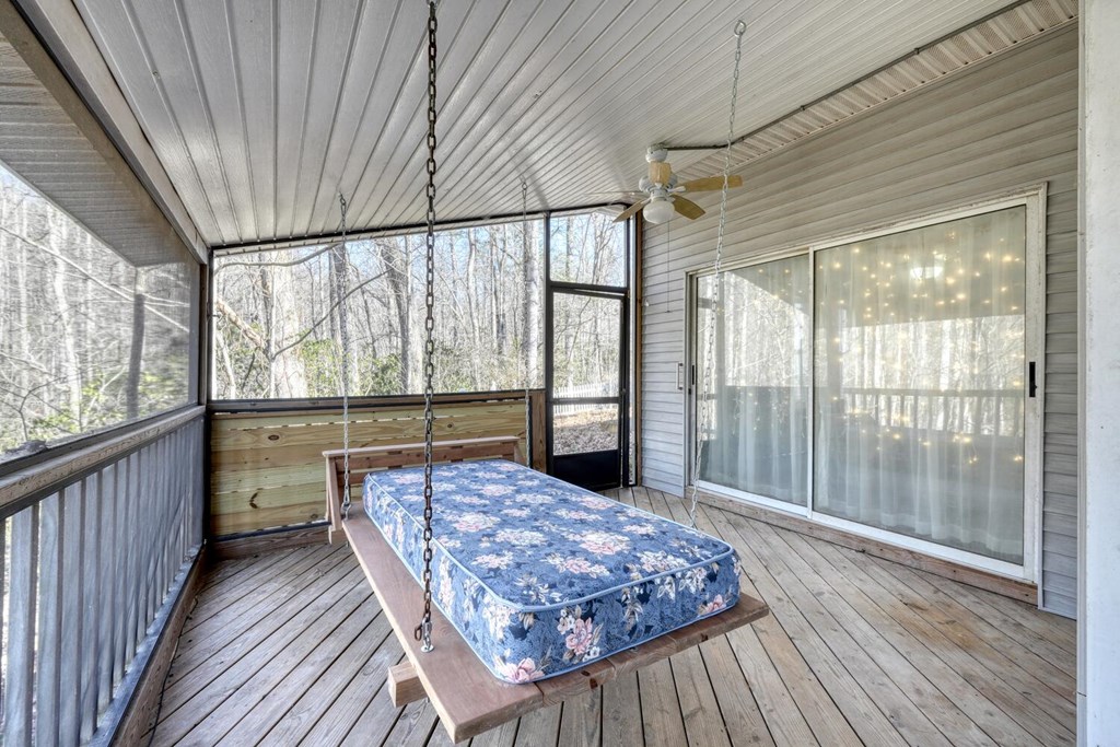 3035 Skeenah Gap Road Suches, GA 30572 - Photo 29 of 33 a view of a balcony with wooden floor