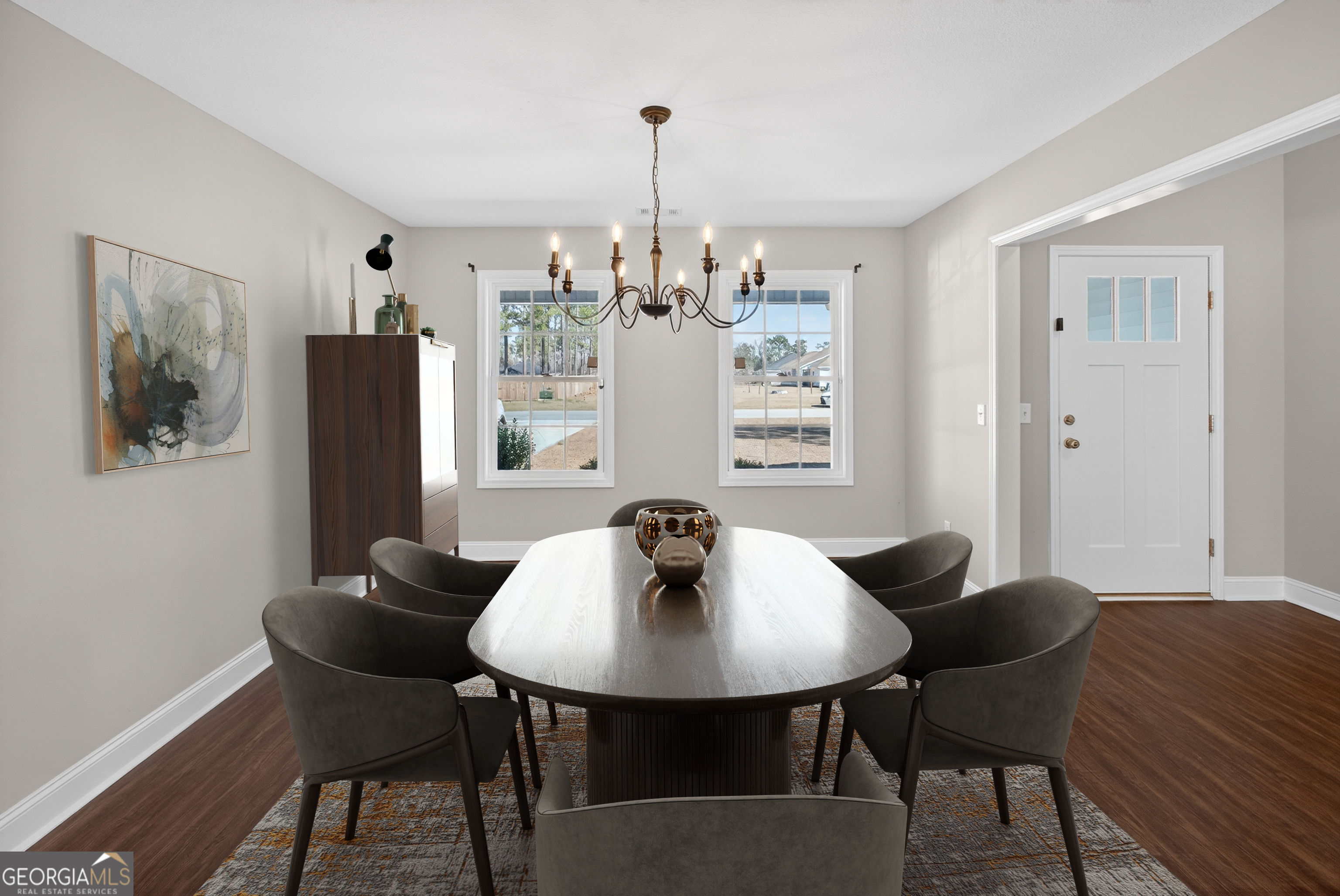 303 Tallulah Bend Ellabell, GA 31308 - Photo 5 of 48 a view of a dining room with furniture and window