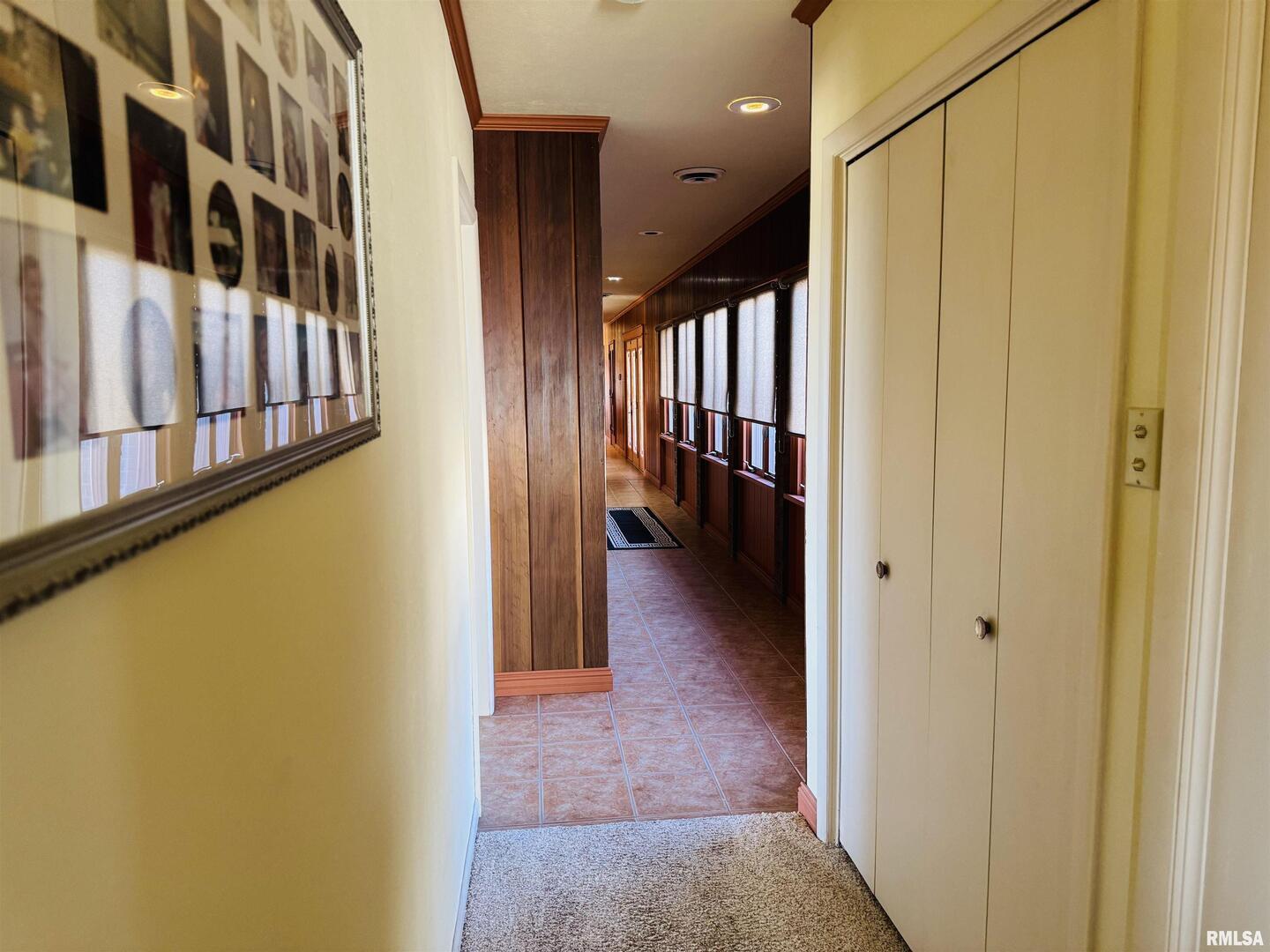 800 South Green Street Anna, IL 62906 - Photo 33 of 44 a view of a hallway with wooden floor and staircase