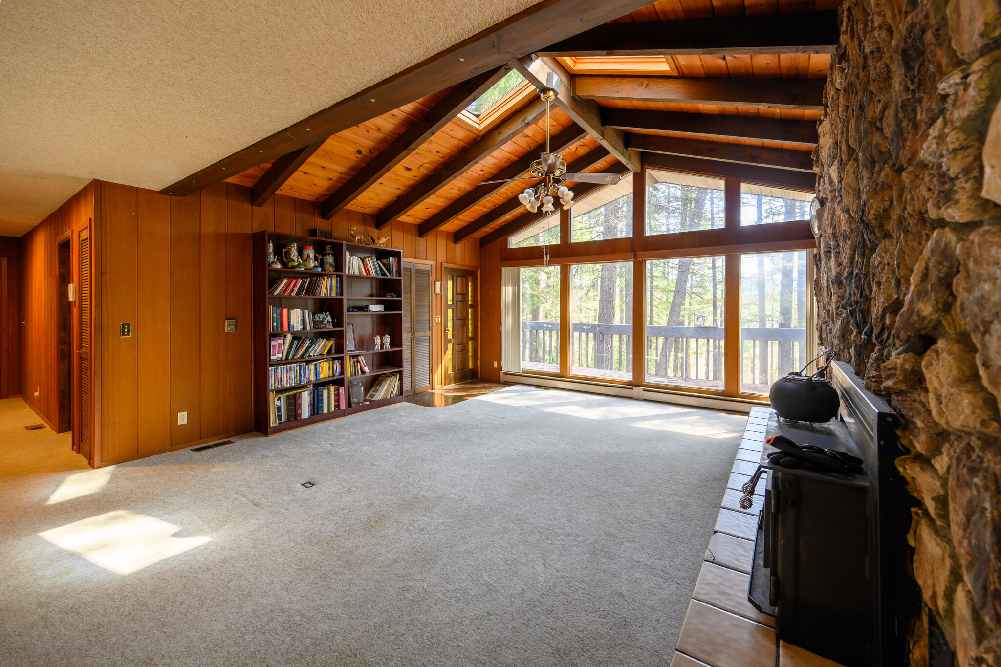 81 Swift Creek Road Trinity Center, CA 96091 - Photo 3 of 54 a room with furniture and a large window