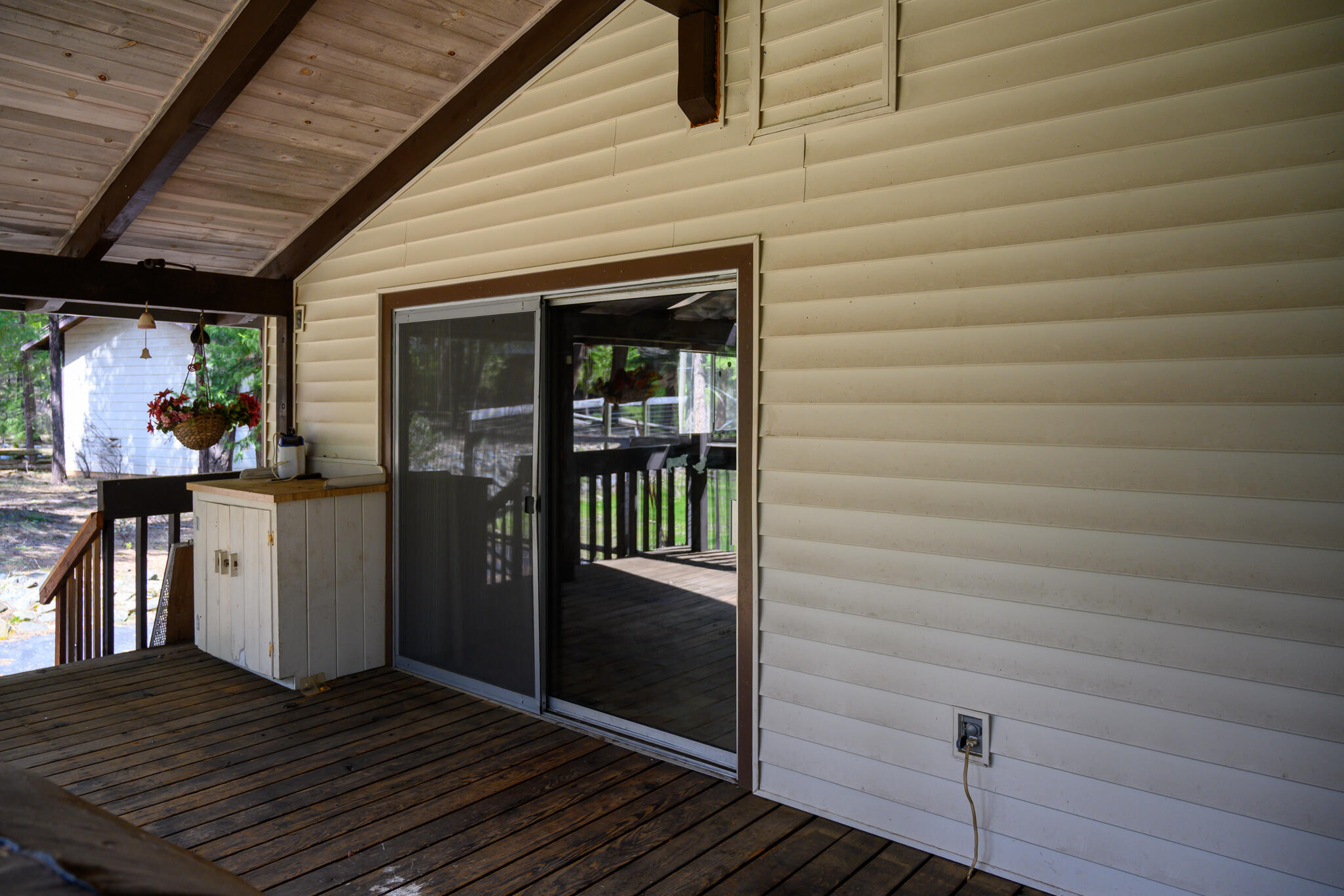 81 Swift Creek Road Trinity Center, CA 96091 - Photo 43 of 54 a view of a porch with wooden floor