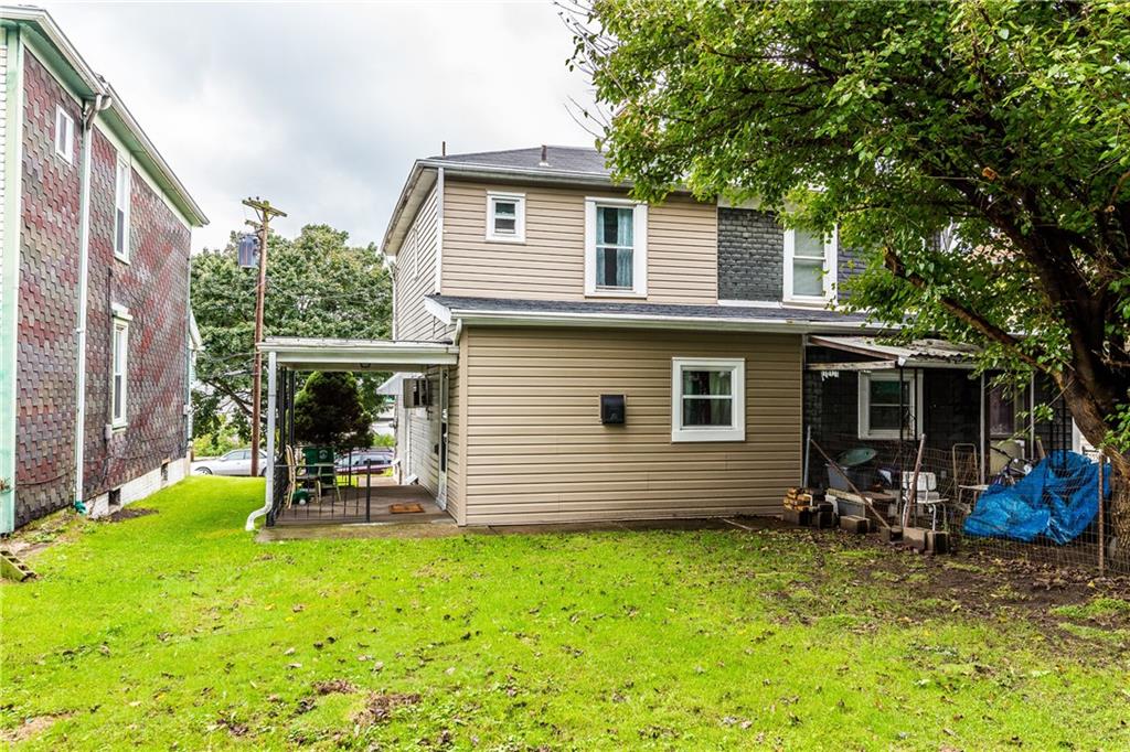 120 Park Road Ambridge, PA 15003 - Photo 24 of 25 Side porch and yard