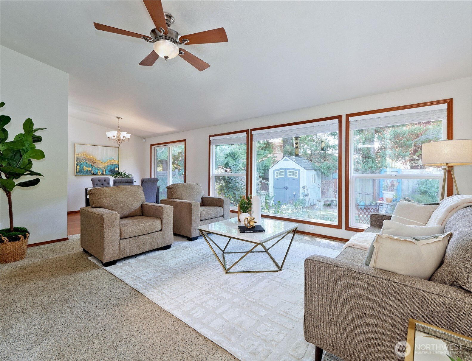 10925 Southeast 183rd Place Renton, WA 98055 - Photo 7 of 34 a living room with furniture and a large window