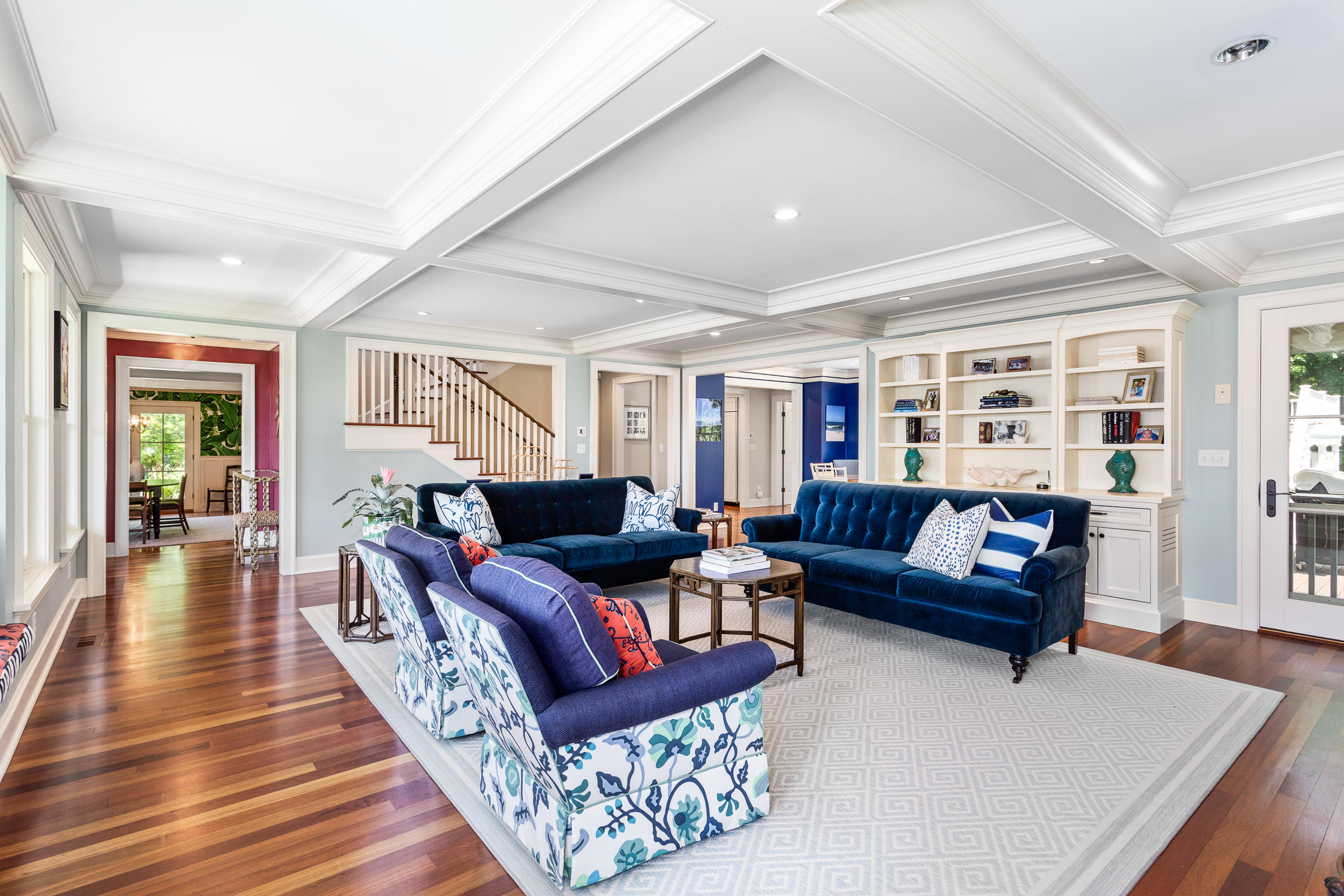 136 Pear Tree Point Road Darien, CT 06820 - Photo 22 of 56 a living room with furniture and wooden floor