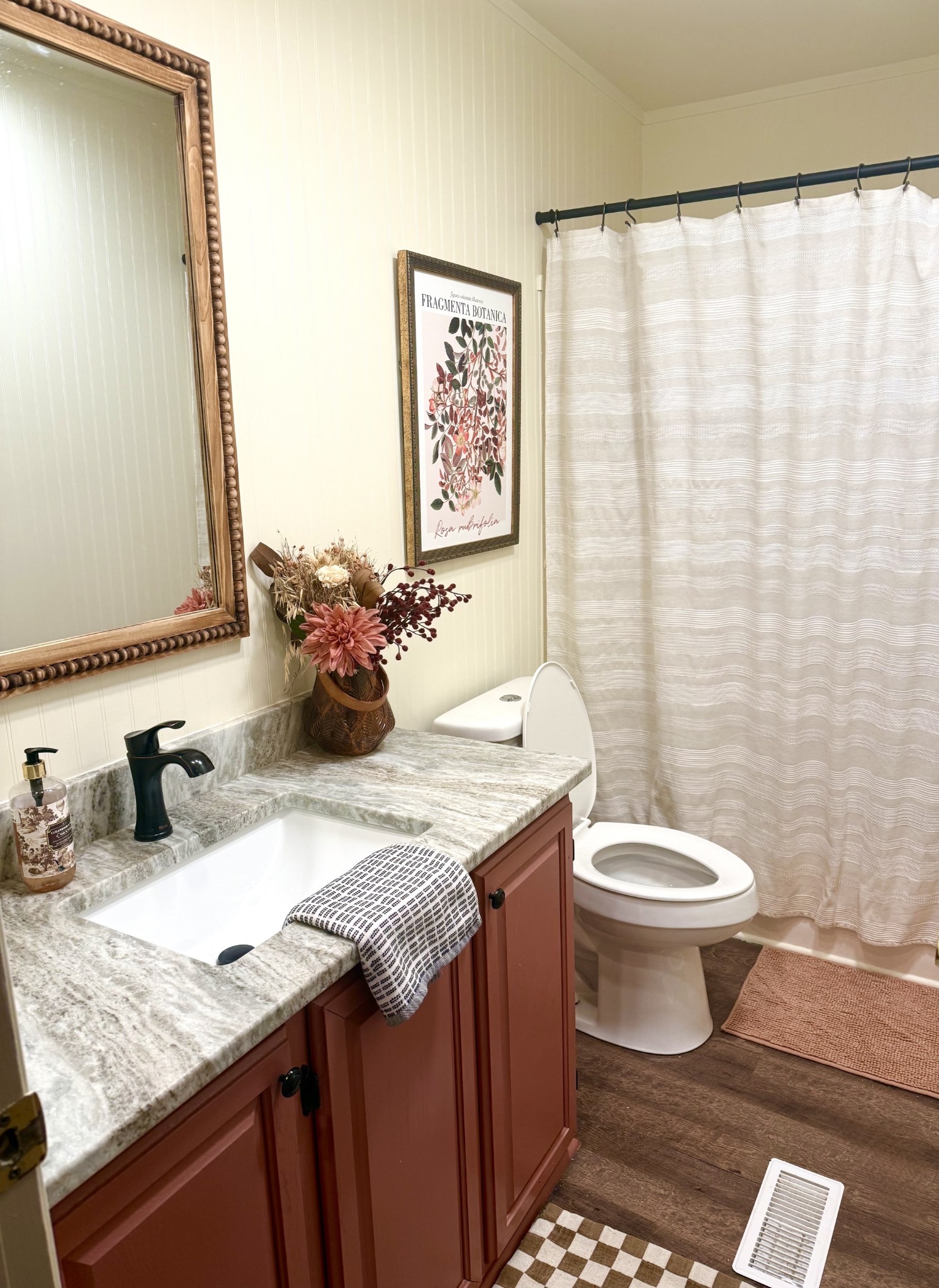 4002 Rippey Lake Road Mount Pleasant, TN 38474 - Photo 26 of 43 a bathroom with a granite countertop sink mirror vanity and toilet