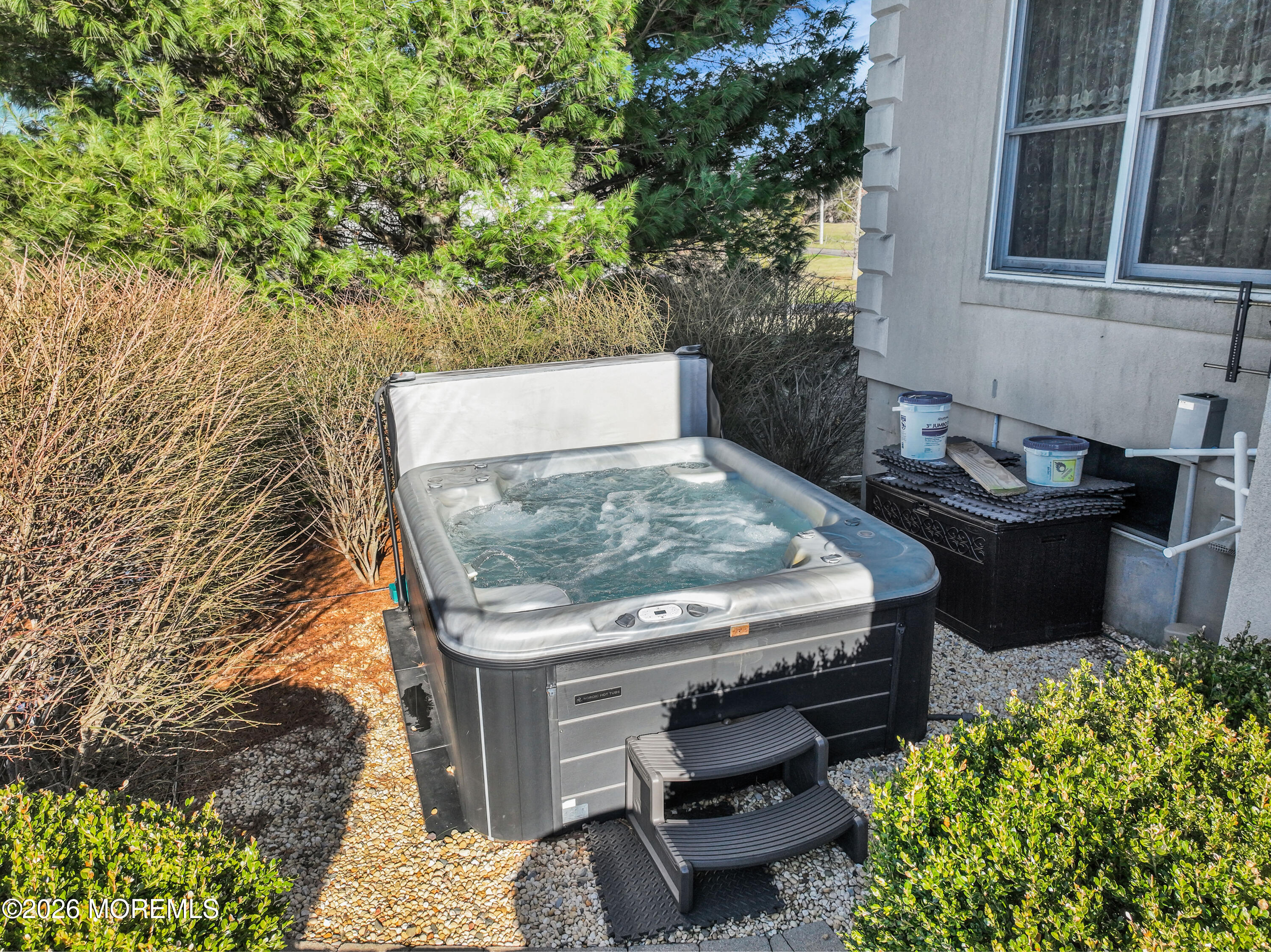 60 Yellow Meetinghouse Road Cream Ridge, NJ 08514 - Photo 11 of 59 a view of a backyard with sitting area