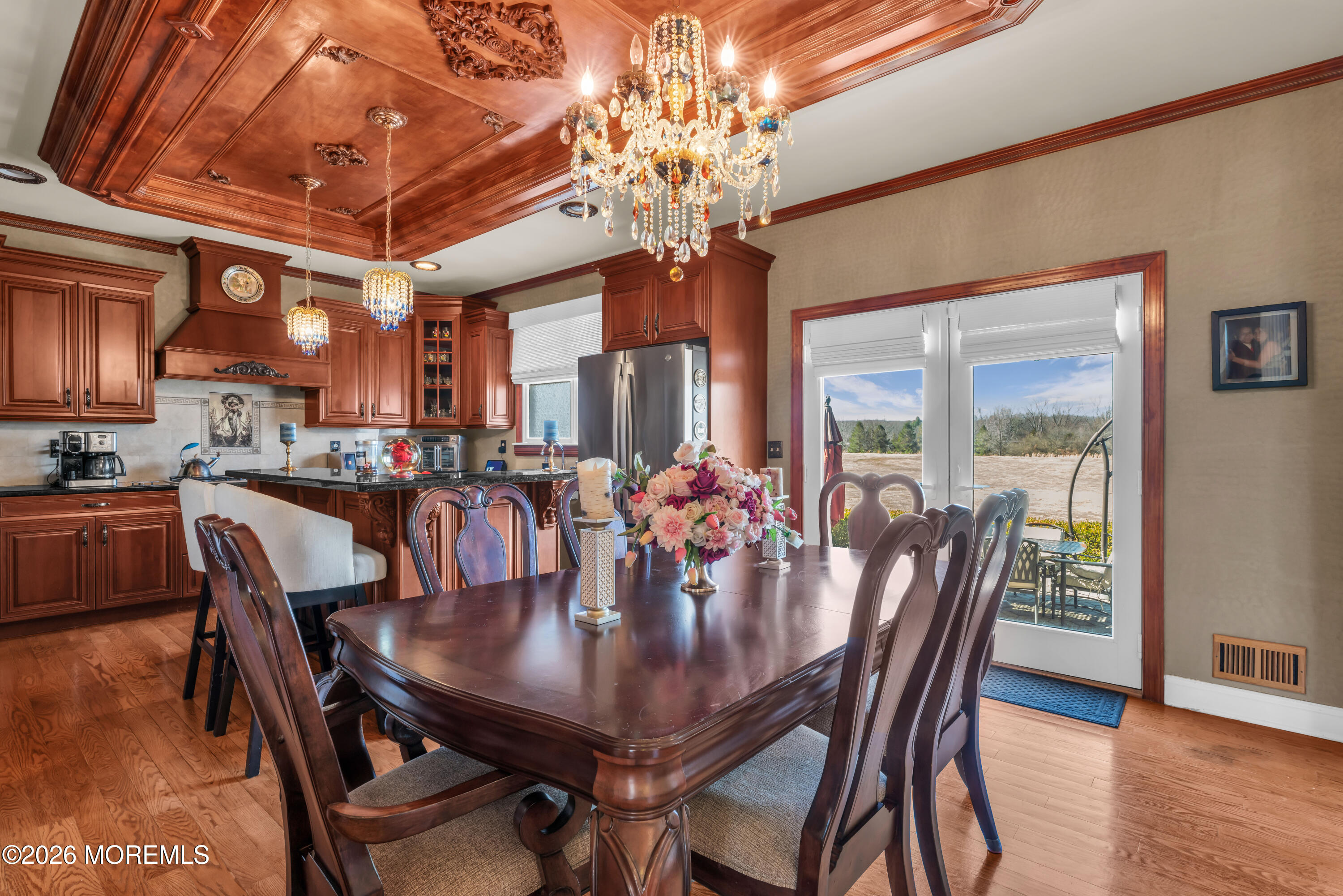 60 Yellow Meetinghouse Road Cream Ridge, NJ 08514 - Photo 19 of 59 a view of a dining room with furniture and wooden floor