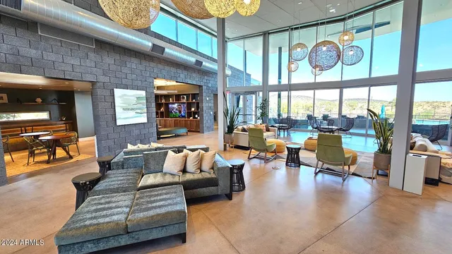 a view of a yard with an outdoor space