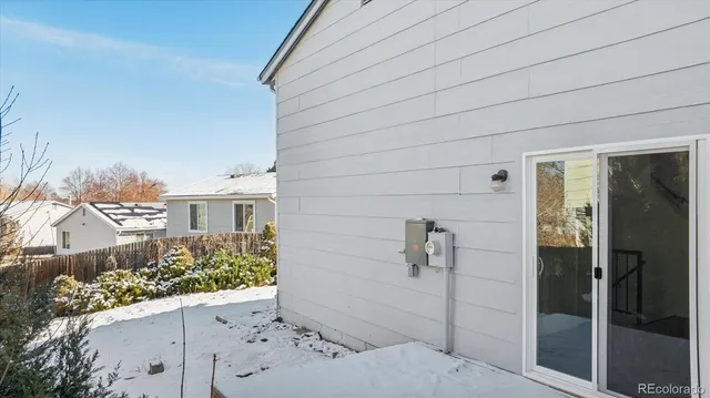 a backyard of a house