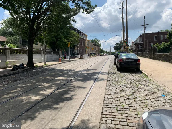 a car parked on the side of a street