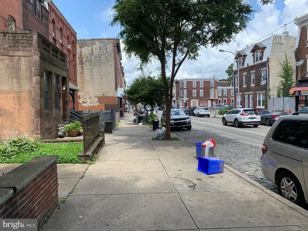 a car parked on the side of a street