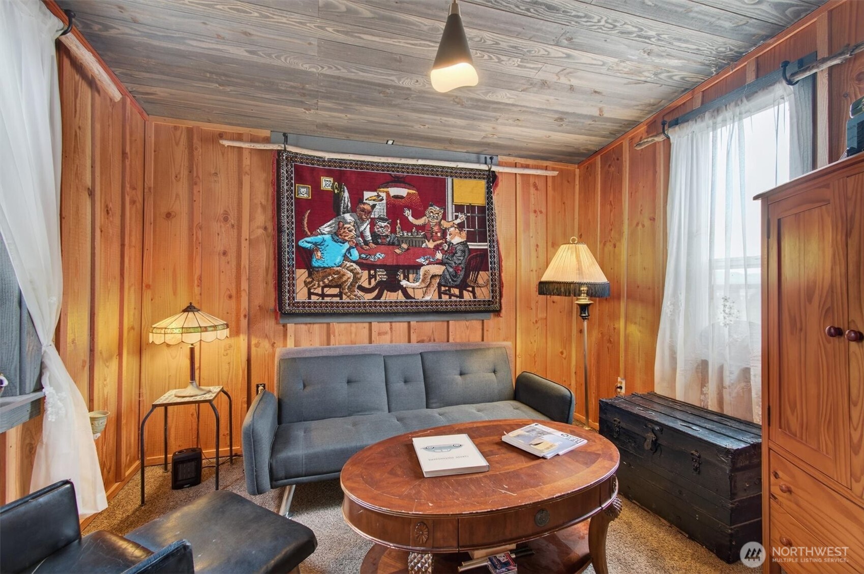 8 Fairgrounds Road Skamokawa, WA 98647 - Photo 11 of 40 a room with furniture and wooden floor