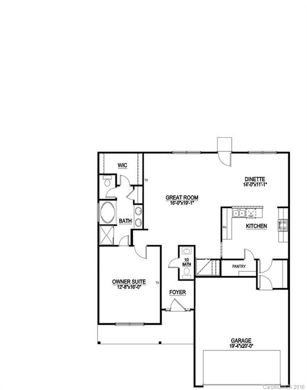 505 Calliwell Court, Unit 19 Fort Mill, SC 29708 - Photo 2 of 3 a picture of a floor plan