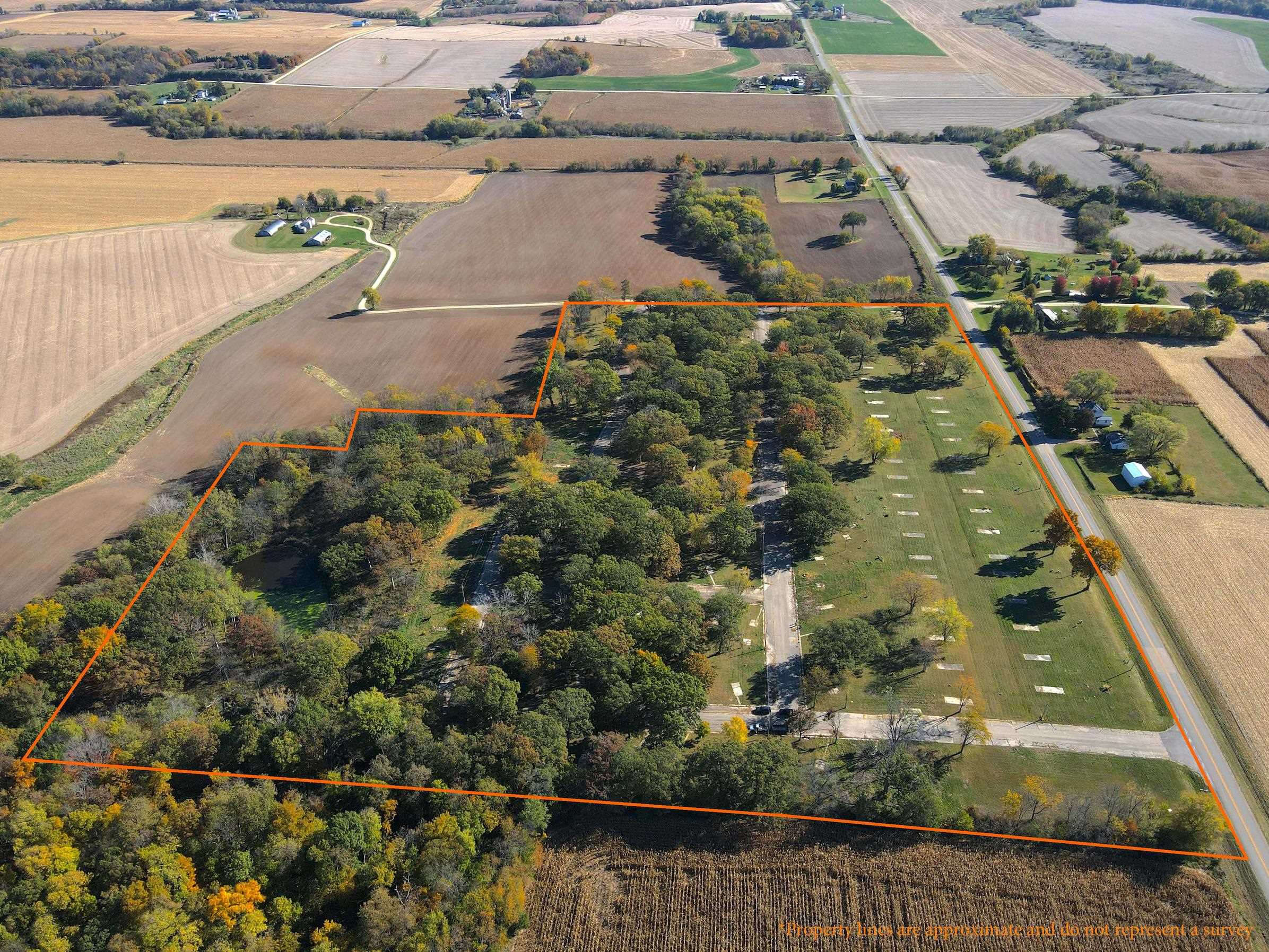 4500 East River Road Ridott, IL 61067 - Photo 4 of 37 an aerial view of residential houses with outdoor space