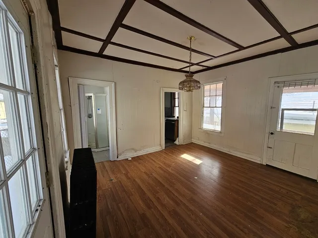 wooden floor in an empty room