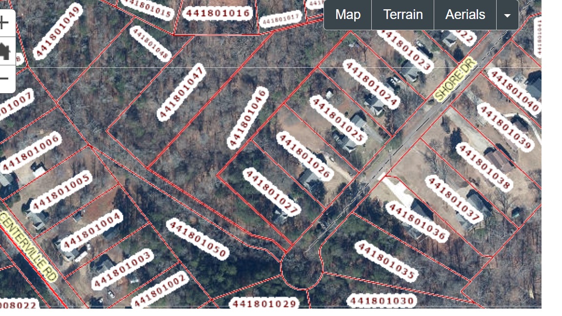 Visualize property lines and street layouts with this detailed aerial plat map.