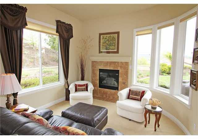 4010 Limber Pine Road Fallbrook, CA 92028 - Photo 15 of 24 Master suite sitting area with cozy fireplace and multiple windows and french door.