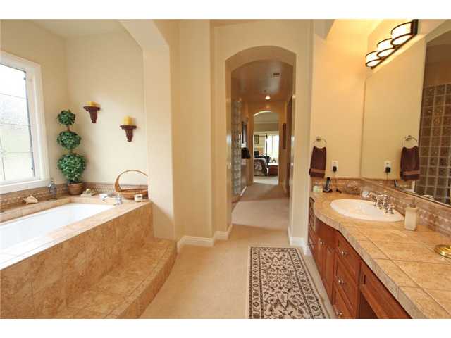 4010 Limber Pine Road Fallbrook, CA 92028 - Photo 16 of 24 Spa like master bath includes tub and separate shower, as well as large walk in closets.