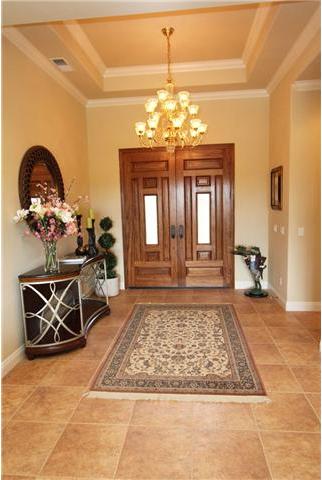 Enter through the elegant entry.
