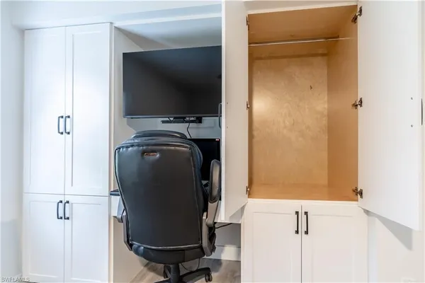 a view of a storage & utility room in a house