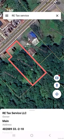 a bird view of a garden and yard